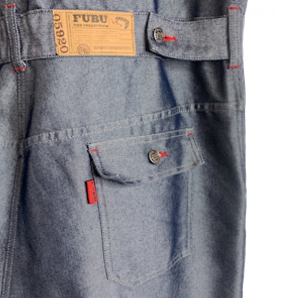 Fubu RARE Boiler Suit XL Vintage 1990's Sleeveless Mechanic NWOT Streetwear - Picture 8 of 12